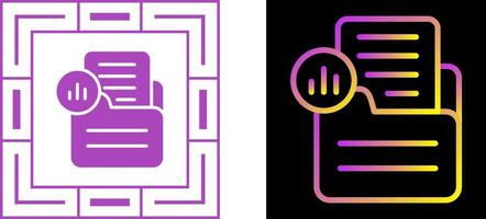 Document Analytics Vector Icon