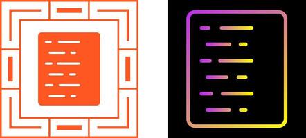 Document Align Left Vector Icon