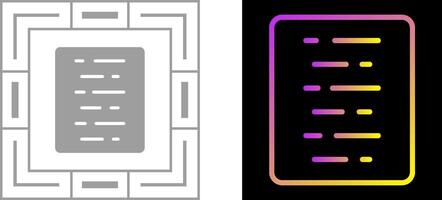 Document Align Center Vector Icon