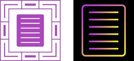 Document Align Justify Vector Icon