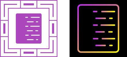 Document Align Right Vector Icon