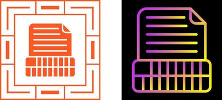 Document Insert Table Vector Icon