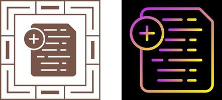 Document Insert Icon Vector Icon