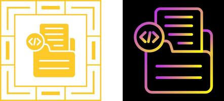 Document Insert Code Vector Icon