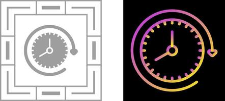 Clock with arrow Vector Icon
