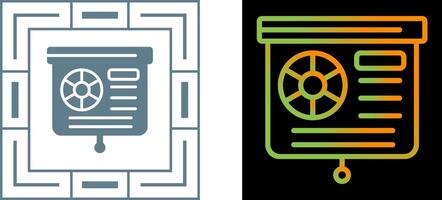 Presentation Slide Vector Icon