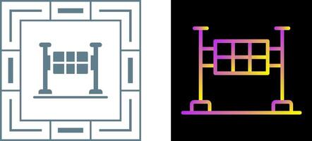 terminar línea vector icono