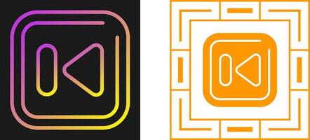 Previous Track Square Vector Icon