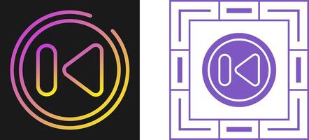 Previous Track Button Vector Icon