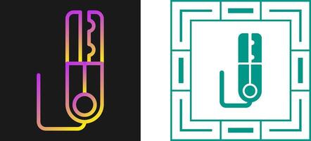 Grounding Clamp Vector Icon