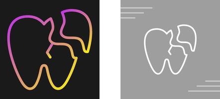 Broken Tooth Vector Icon