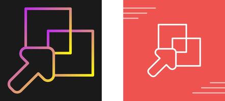 Overlap Vector Icon