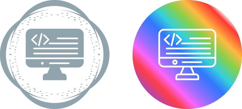 Programming Language Vector Icon