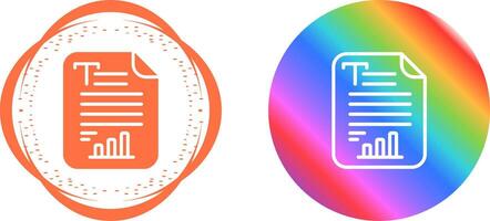Text Analytics Vector Icon