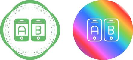 A B Testing Vector Icon