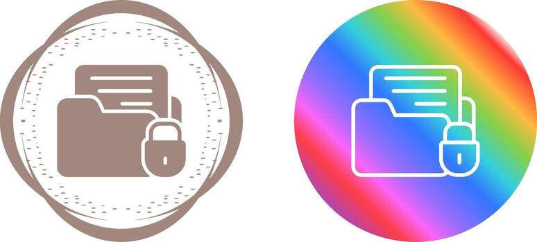 icono de vector de cifrado de datos