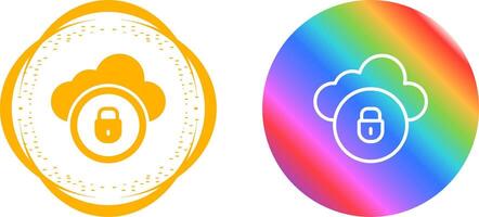 Cloud Security Vector Icon