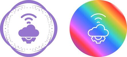 Cloud Automation Vector Icon