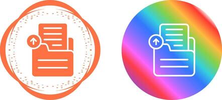 Document Upload Vector Icon