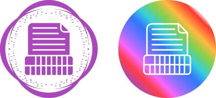 Document Insert Table Vector Icon