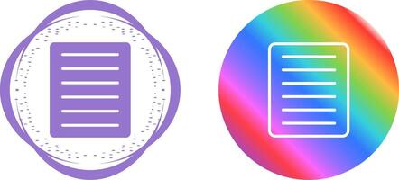Document Align Justify Vector Icon