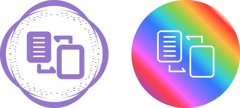 Document Migration Vector Icon