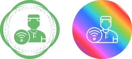 Wifi User Vector Icon