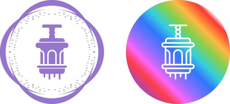 icono de vector de linterna