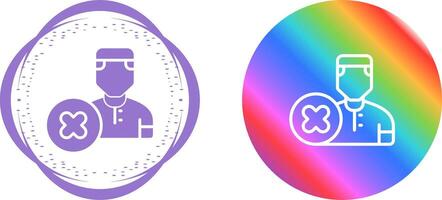 eliminar usuario vector icono