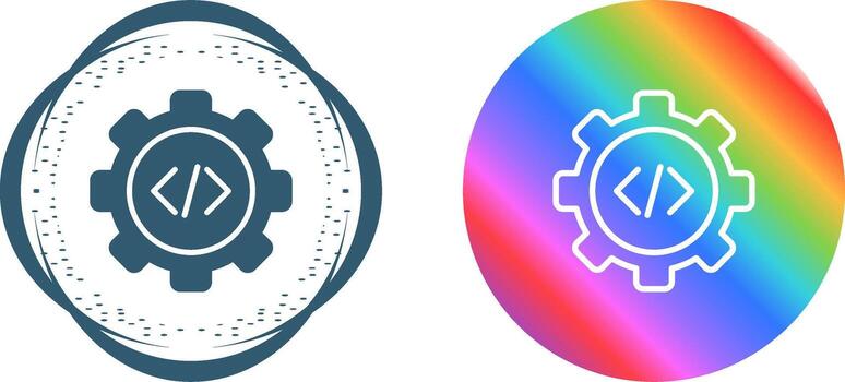 icono de vector de codificación