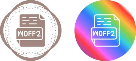 WOFF2 Vector Icon
