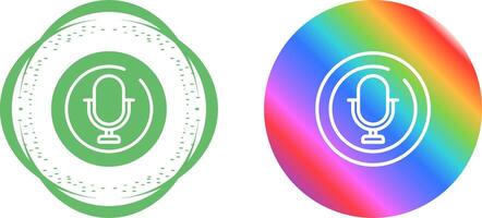 Microphone Circle Vector Icon