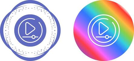 Video Play Circle Vector Icon