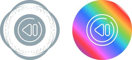 Previous Track Circle Vector Icon