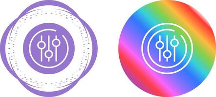 Audio Equalizer Circle Vector Icon