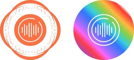 Audio Spectrum Circle Vector Icon