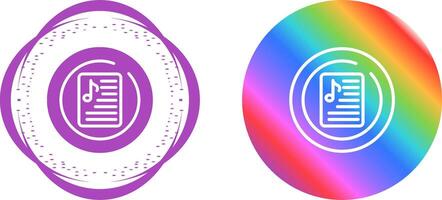 Music Playlist Circle Vector Icon