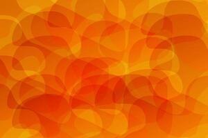 Dark and Light Orange Abstract Topographic Map Background. Round-shaped background and Wave Vector Illustration