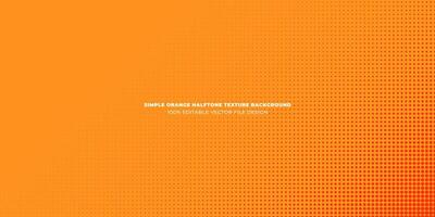 Simple Orange Abstract Horizontal Background With Delicate Halftone Vector Texture