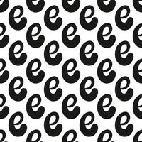 Abstract black line doodle seamless pattern. Creative minimalist style art background vector