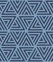 Seamless gray blue pattern of triangles for background vector