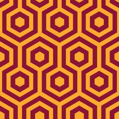 Abstract seamless geometric pattern of hexagons