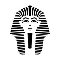 el imagen de el cara de el faraón de antiguo Egipto vector