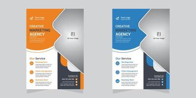 Vector corporate business flyer template design