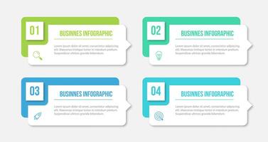 moderno infografía modelo. creativo circulo elemento diseño con márketing iconos negocio concepto con 4 4 opciones, pasos, secciones. vector