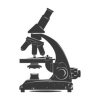 ai gerado silhueta microscópio é uma laboratório instrumento Preto cor só png