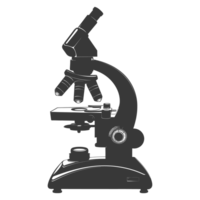 AI generated Silhouette microscope is a laboratory instrument black color only png