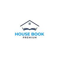 Home Book Logo Design Concept Vector Illustration