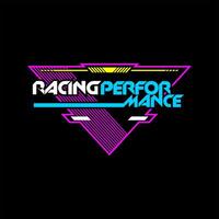 Racing performance trendy fashionable vector t-shirt and apparel design, typography, print, poster.