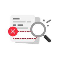 search not found. no result, data or information not available concept illustration flat design vector. simple modern graphic element for empty state ui, infographic, icon vector